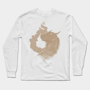 Dragon and Flame-Brown Version Long Sleeve T-Shirt